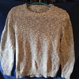 L.L. Bean Men's Marled Gray Crewneck Sweater